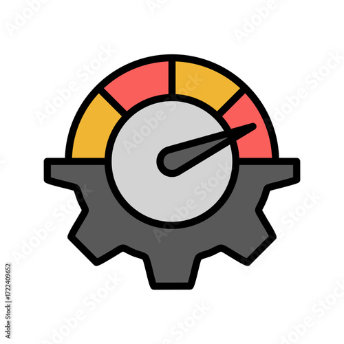 Performance Icon Vector Illustration Color Version
