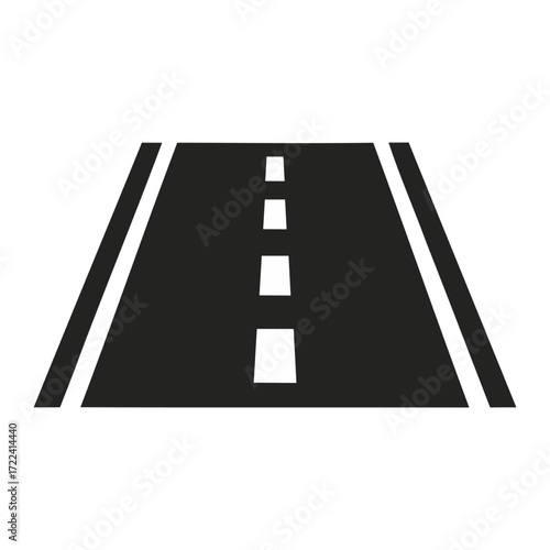 vector illustration of a road on white background