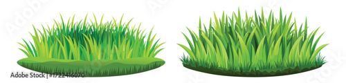 Green grass vector illustration for landscaping and nature themed graphic design projects
