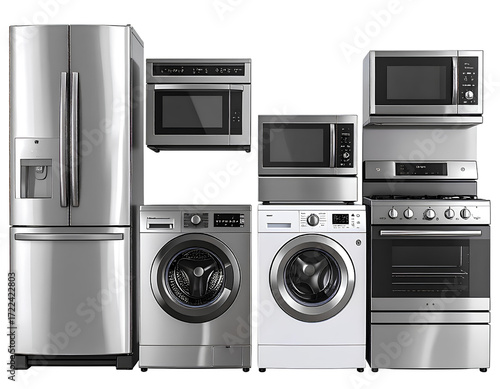 set of household appliances
