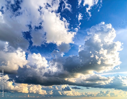 Blue Sky with Dramatic Cloudscape