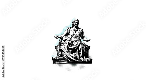 Seated Figure of Jesus Christ, Artistic Representation