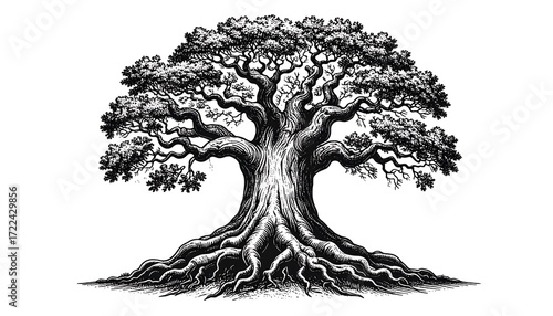 Ancient Majestic Tree Roots.