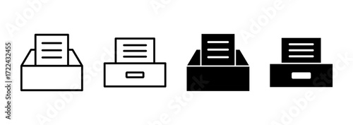 Archive folders icon vector. Document vector icon. Archive storage icon.