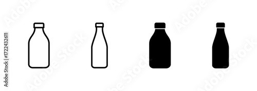 Bottle icon vector. bottle sign and symbol