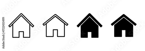 House icon vector. Home sign and symbol