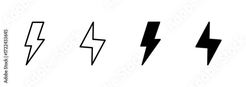 Lightning icon vector. electric sign and symbol. power icon. energy sign