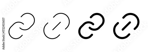 Link icon vector. Hyperlink chain sign and symbol