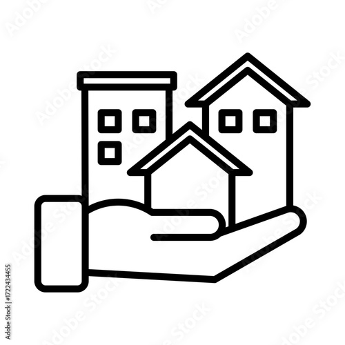 Asset Icon Vector Illustration Line Version