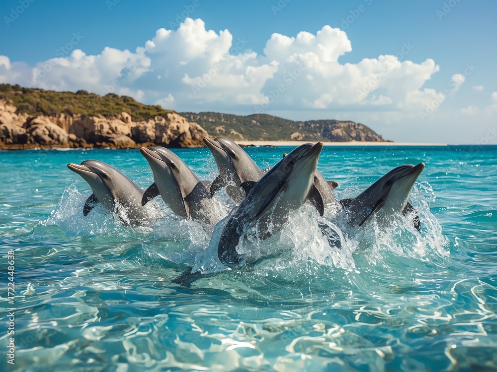 Fototapeta premium dolphin in the water