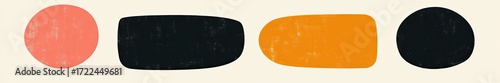 Abstract shapes in four colors