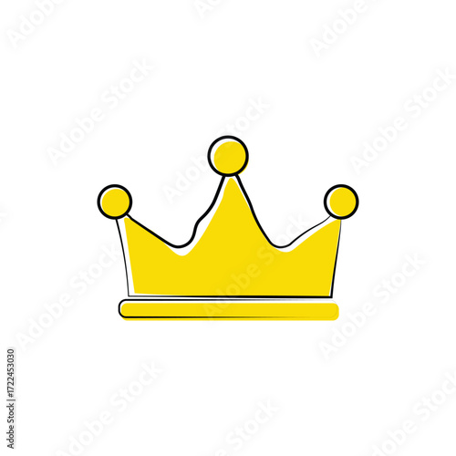 Gold crown for royalty and luxury concept