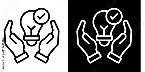 Problem Solving  Icon Set White Style Collection
