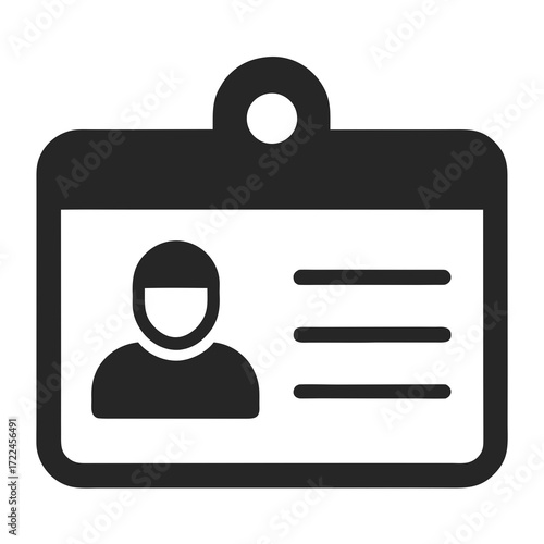 ID Card Icon Vector Art Illustration for Business and Creative Design