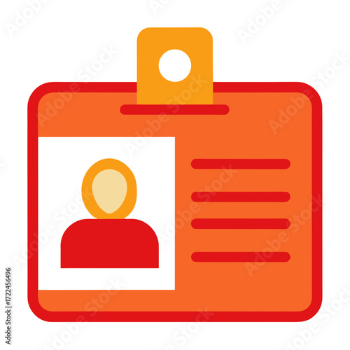 ID Card Icon Vector Art Illustration for Business and Creative Design