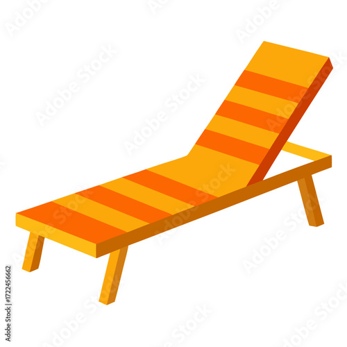 Sunbed Vector Art Illustration Relaxing Beach Chair Designs for Creative Projects