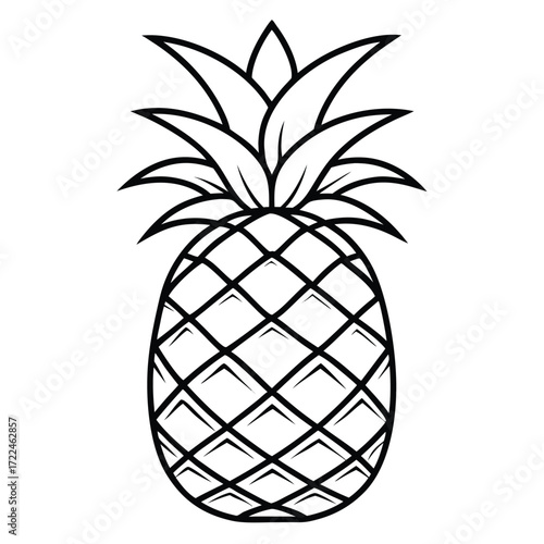 pineapple isolated on white