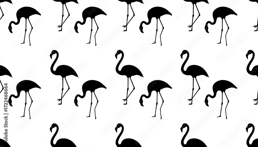 Fototapeta premium Flamingo Pattern Design.