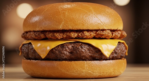 Delicious cheese burger