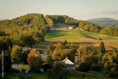 Fotografía View of rolling hills in Burke, Vermont