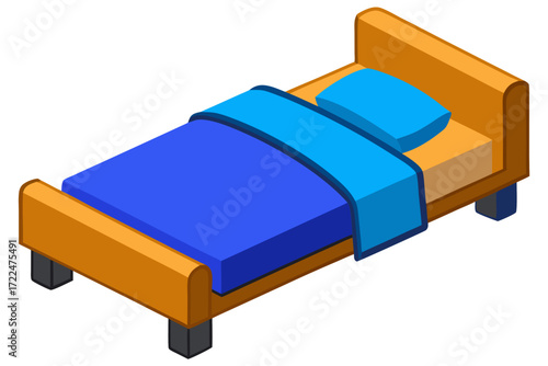bed in a bedroom