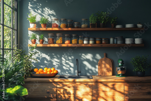 Person washing dishes at the kitchen sink in front of a window.