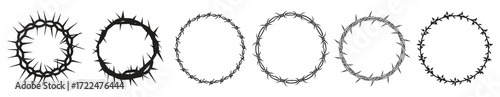 crown of thorns vector pack illustration
