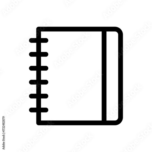 Sketchbook Line Icon of Painting & Drawing Supplies Icon Set