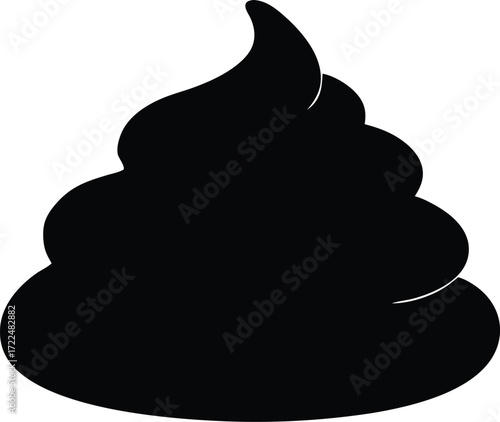 poop emoji dung icon vector, toilet humor symbol illustration

