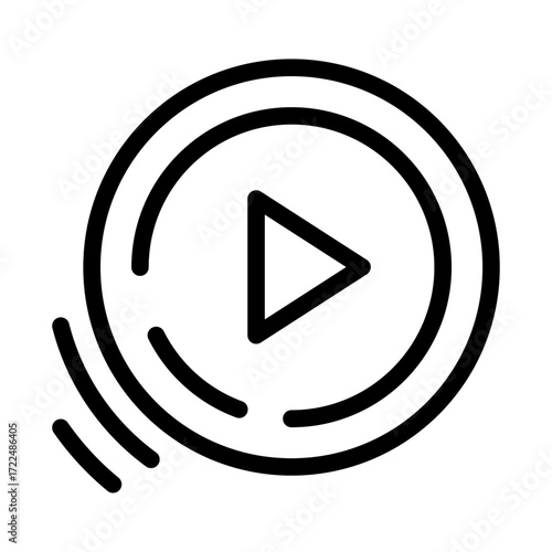 Start Cleaning Line Icon of Robotic Vacuums Icon Set