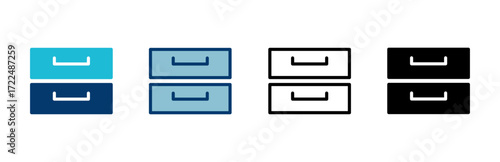Archive folders icon vector isolated on white background. binders vector icon. Archive storage icon.