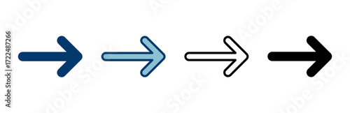 Arrow icon vector isolated on white background. Arrow symbol. Arrow vector icon