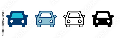 Car icon vector isolated on white background. Car icon vector.