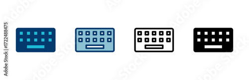 Keyboard icon vector isolated on white background. keyboard vector symbol