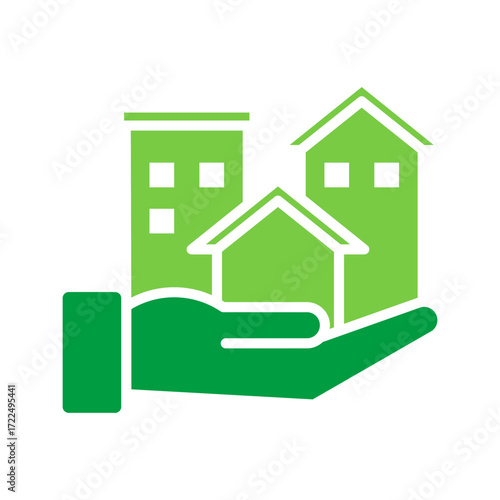 Asset Icon Vector Illustration Green Version
