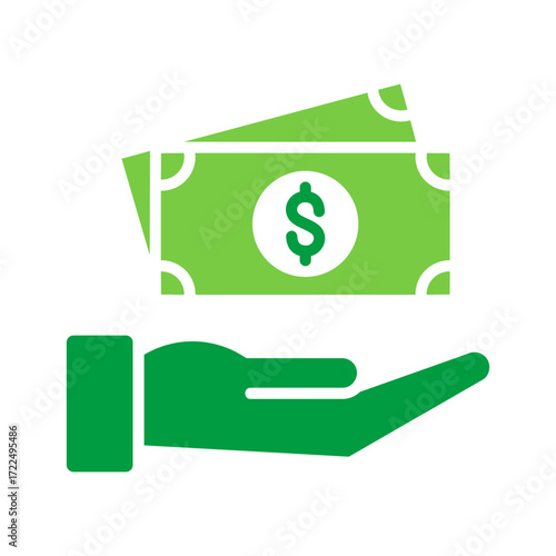 Loan Icon Vector Illustration Green Version