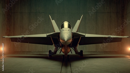 Fighter jet in hangar (7)