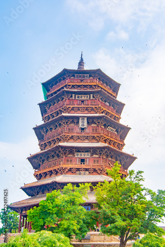 Fotografía Yingxian Wooden Pagoda, Shuozhou City, Shanxi Province