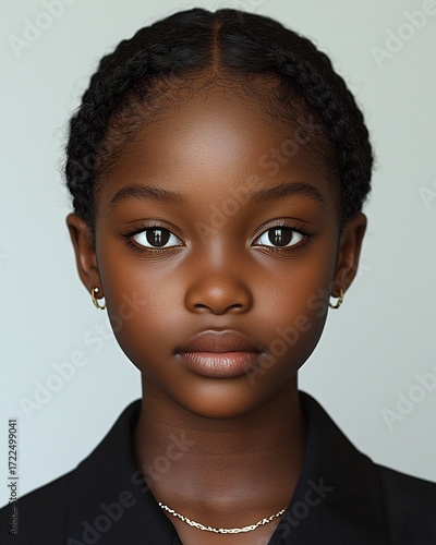 Nigerian character designer 3D child modeling modeling school child