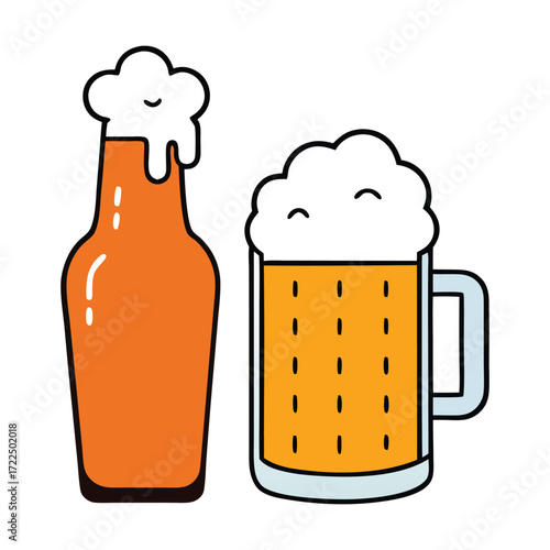 Golden beer ale with a frothy head, rich malt aroma, and crisp hops. A refreshing, smooth brew perfect for relaxing moments and sharing with friends.
