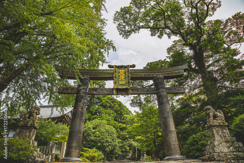 英彦山神宮参道の銅鳥居