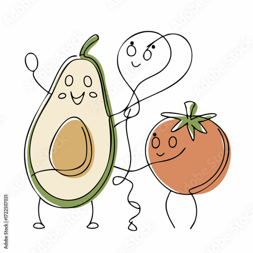a culinary love affair between an avocado and tomato