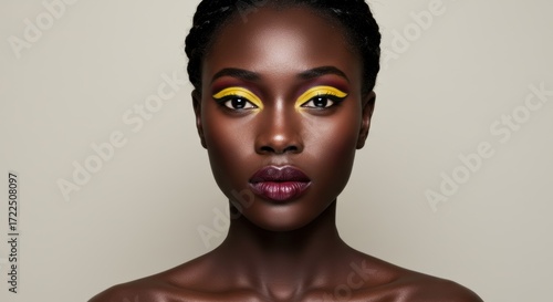 Woman with makeup portrait