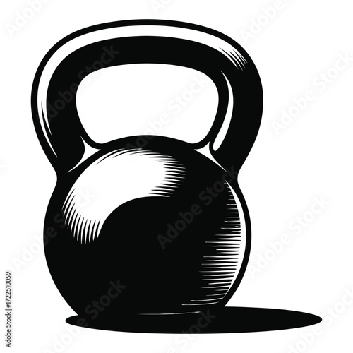 vector illustration of a dumbbell