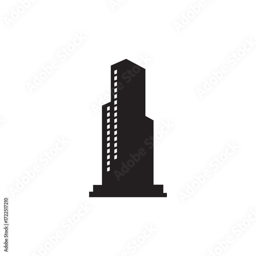 Vector art of collection of modern building icons