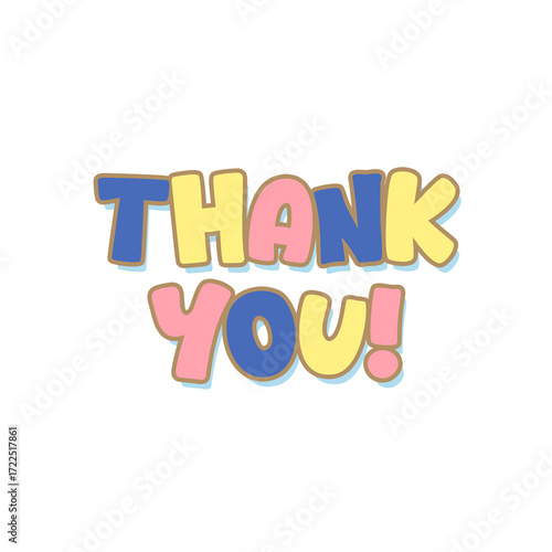 Cute Colorful Thank You Cards