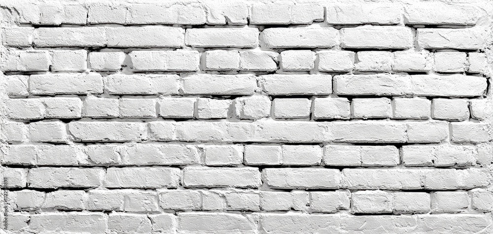 Obraz premium Whitewashed brick wall texture (1)