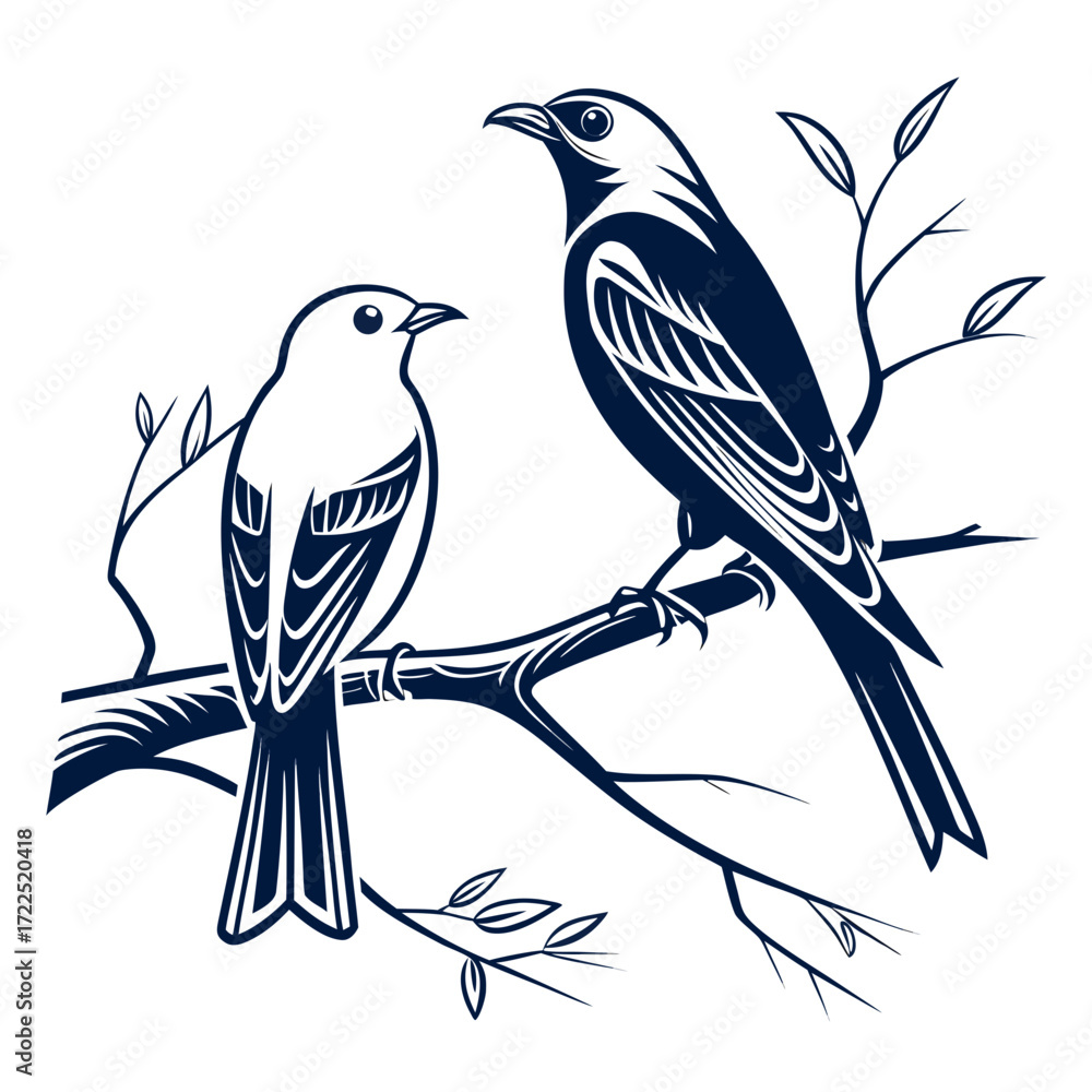 Fototapeta premium vector illustration of a bird