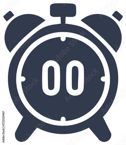 Alarm Clock with Zero Minutes Displayed