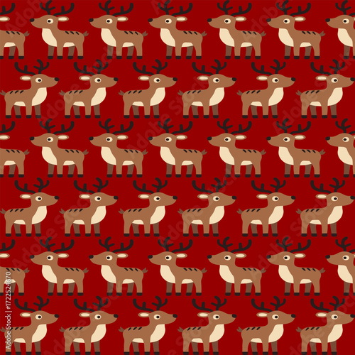seamless pattern Playful reindeer pattern design creative background digital artwork festive environment top-down perspective holiday concept